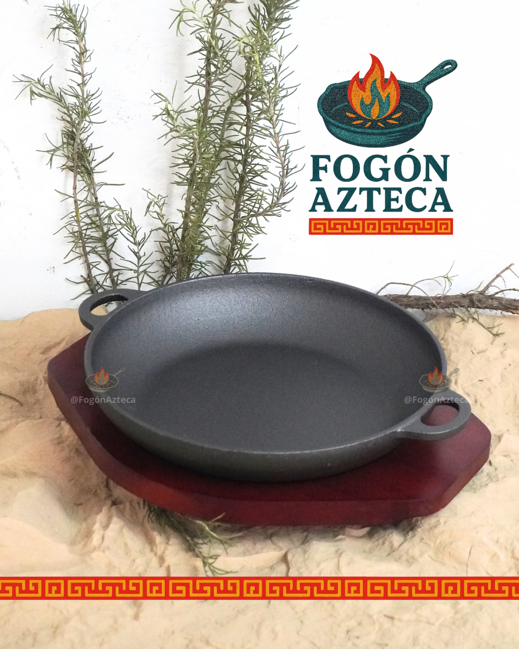 Cacerola Bowl Grill 15, 24  cm hierro c/ tabla