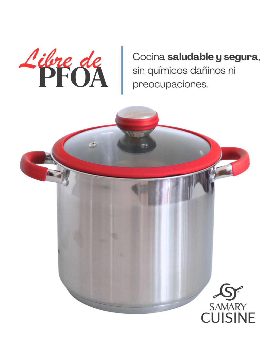 Juego Ollas Roze 8 Pz Tapa Irrompible Silicon 5, 7, 8 Y 10 L