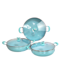 Set de Ollas de Cerámica Antiadherente Tribeca - KUCHE 6 pz