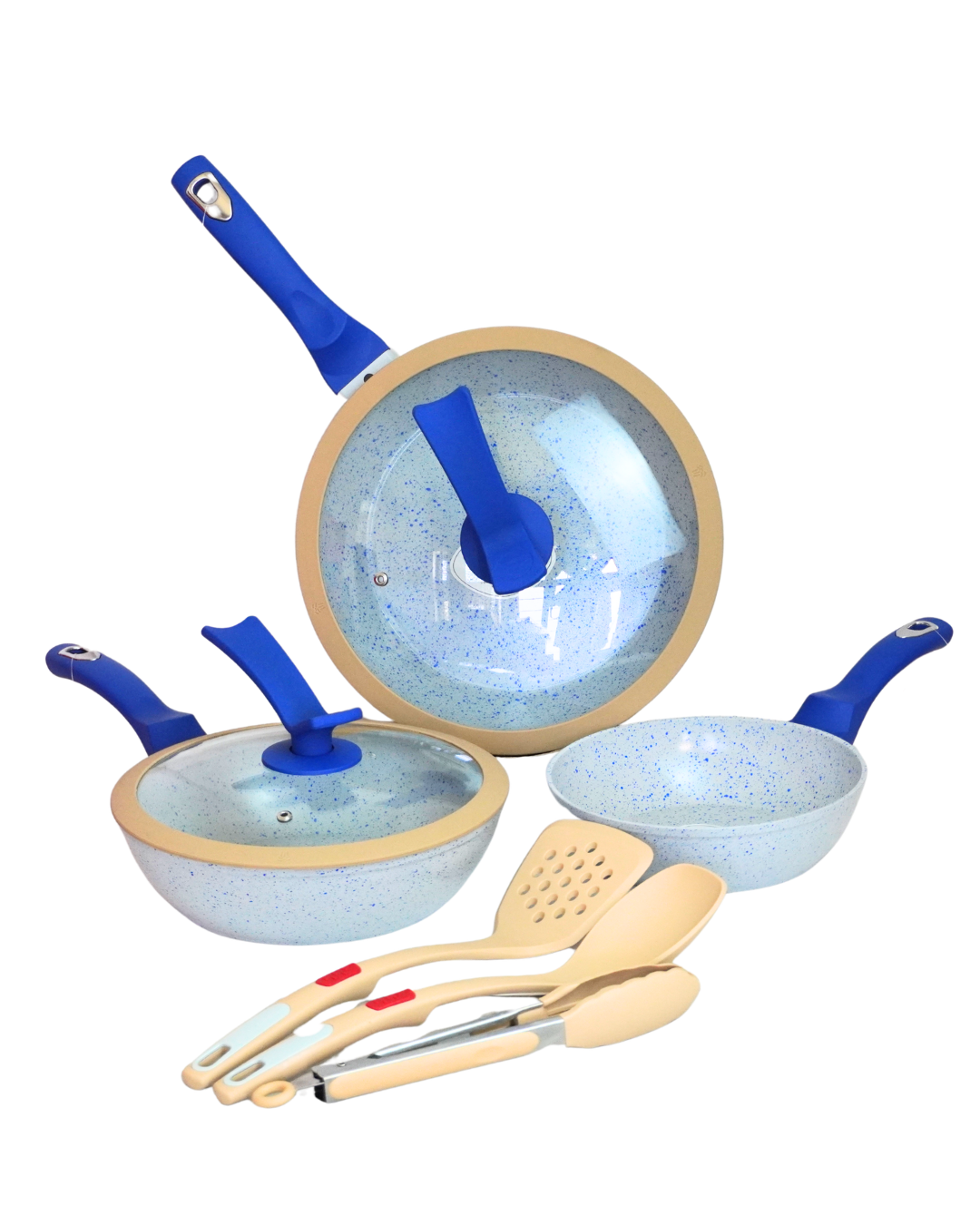 Set de Sartenes Candy - KUCHE 8 pz Cerámica Antiadherente