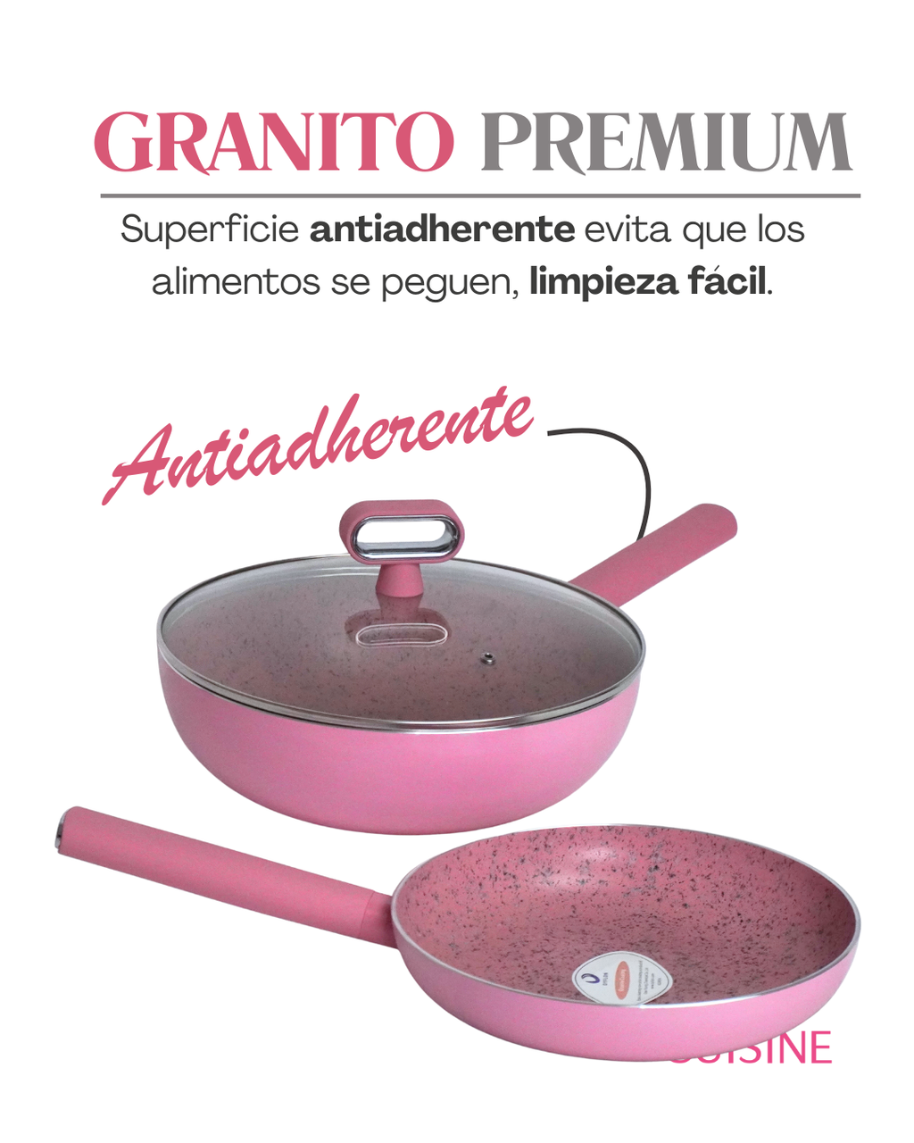 Bateria De Cocina Capri 10 Piezas Antiadherente De Ceramica