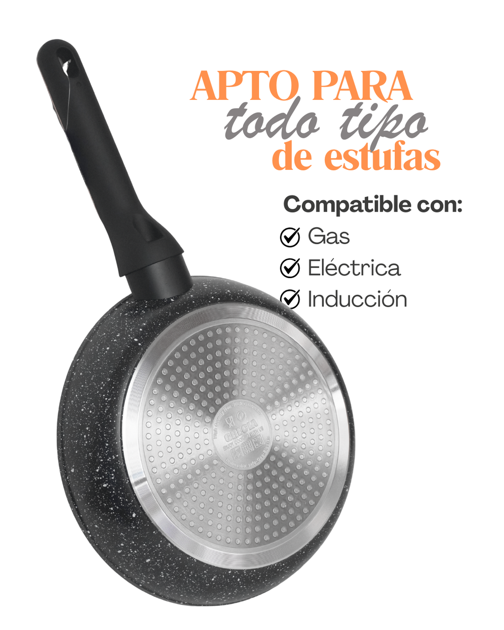 PROMOCION - Batería de acero inoxidable + Sartenes de cerámica - NEVIZA + GRECIA