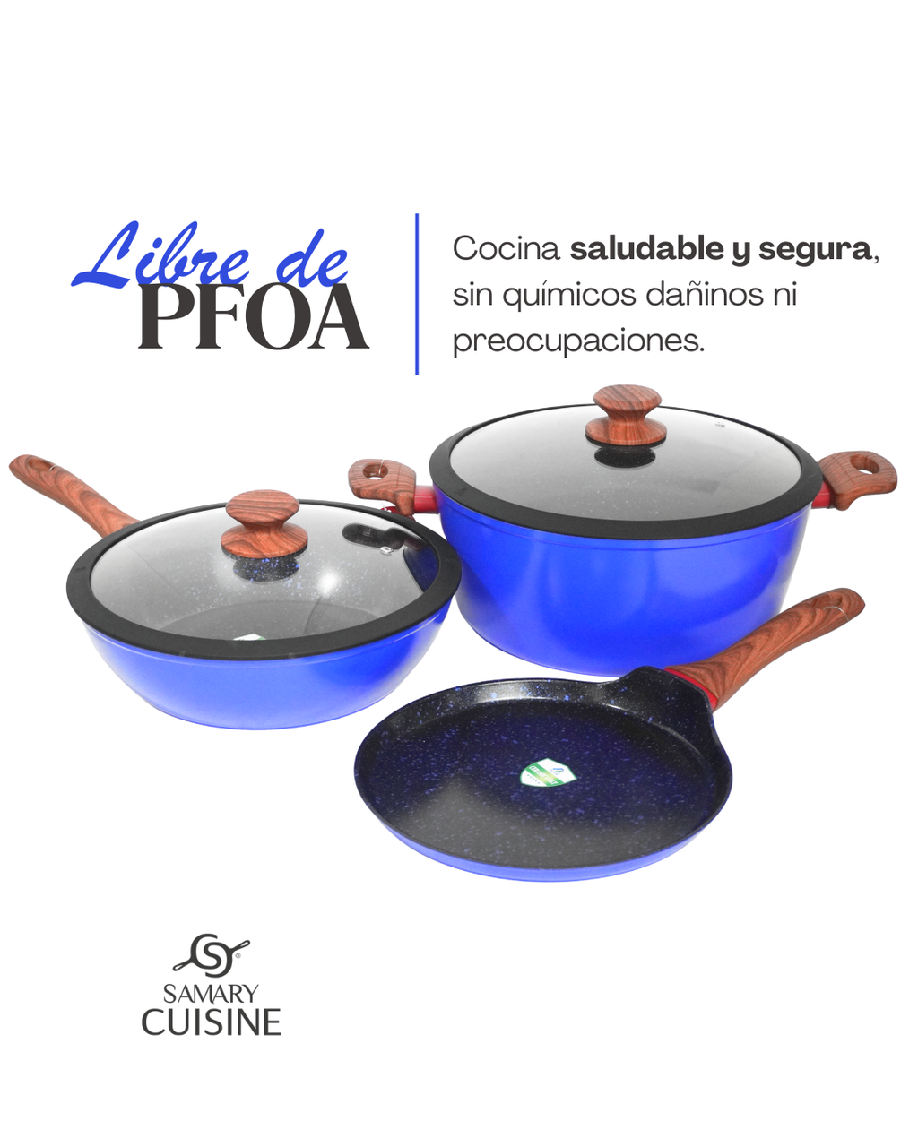 Batería de Cerámica Auri - JAMILA 9 pz Antiadherente