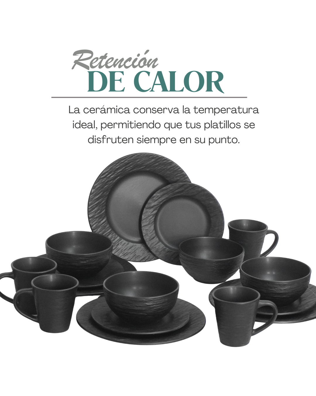 PROMOCION Batería cerámica + Vajilla 16 pz