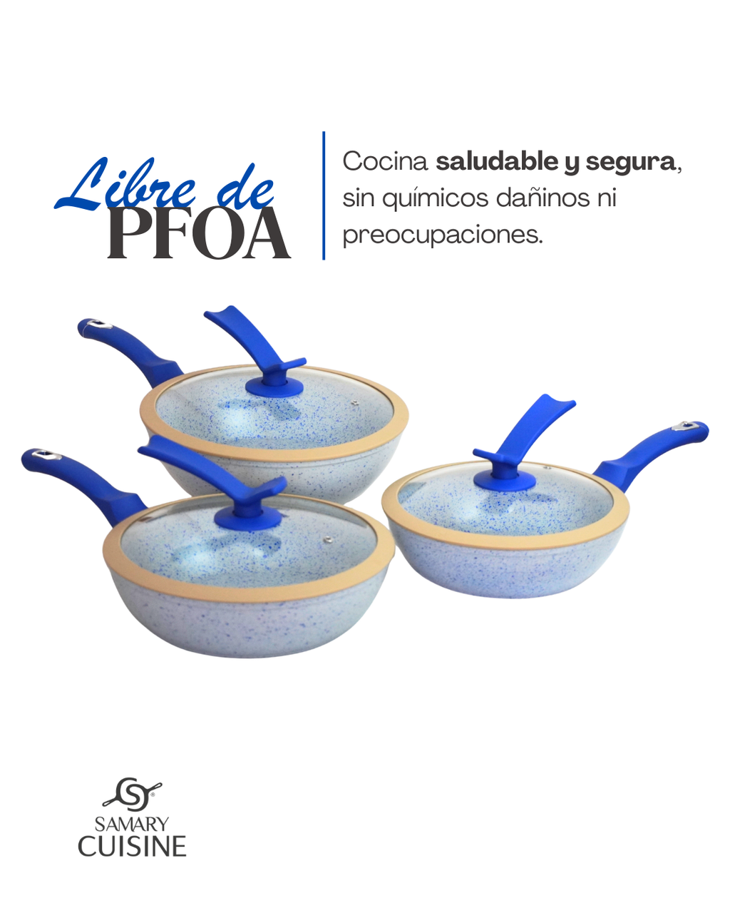 Set de Sartenes Pauli - KUCHE 8 pz Cerámica Antiadherente (Copia)