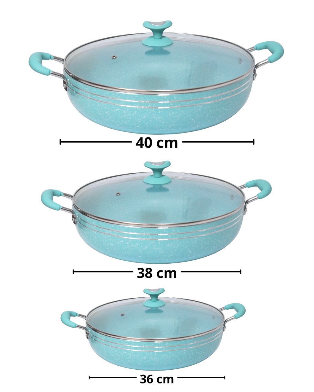 Set de Ollas de Cerámica Antiadherente Tribeca - KUCHE 6 pz