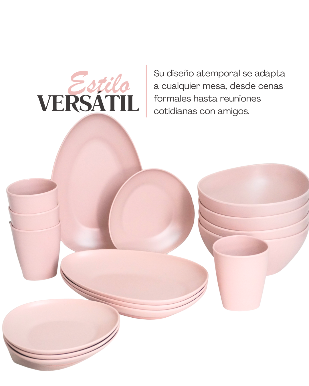 PROMOCIÓN Batería de cocina de acero inoxidable + Vajilla de melamina