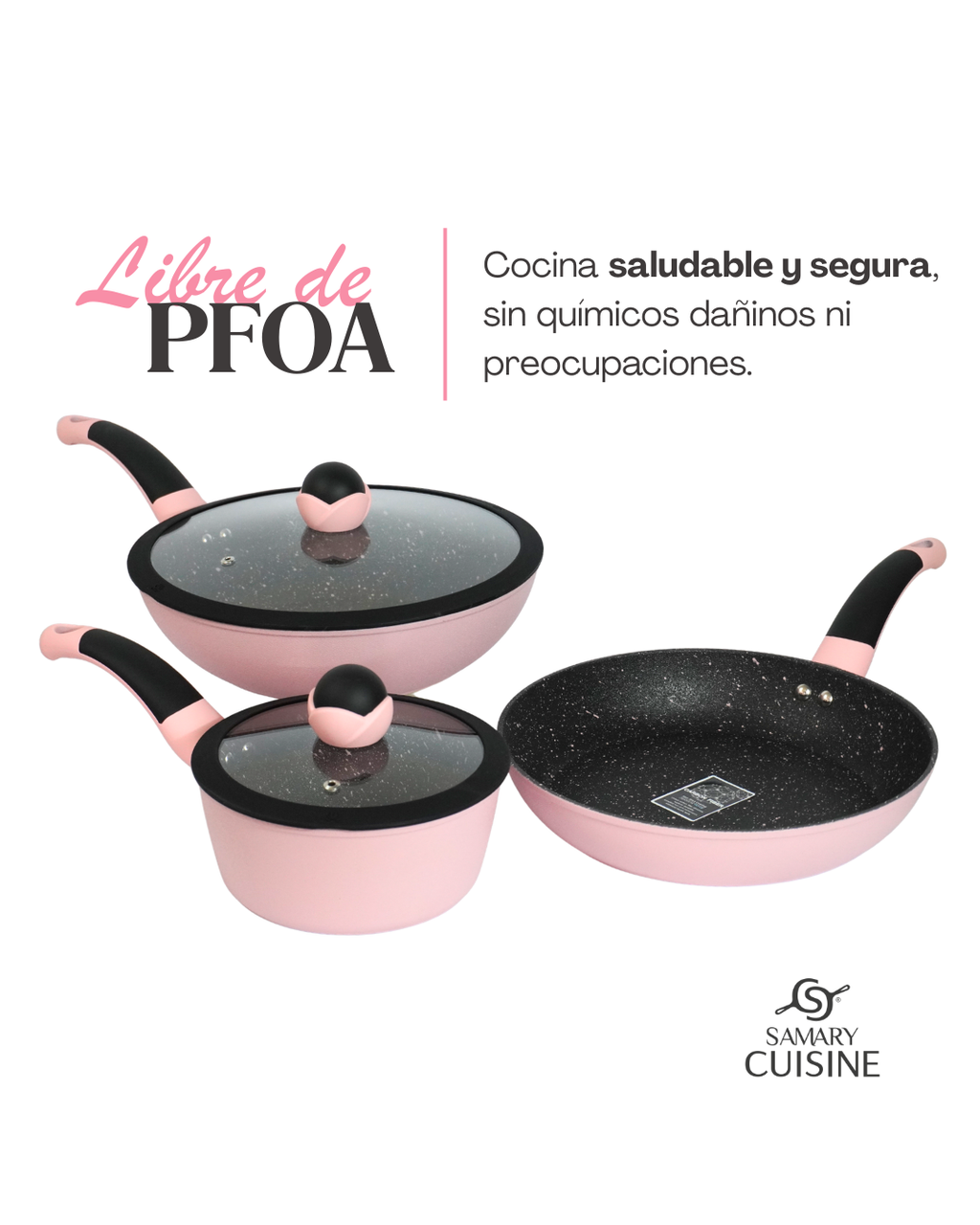 Batería de Cerámica Antiadherente Aurora - ALFA 9 pz