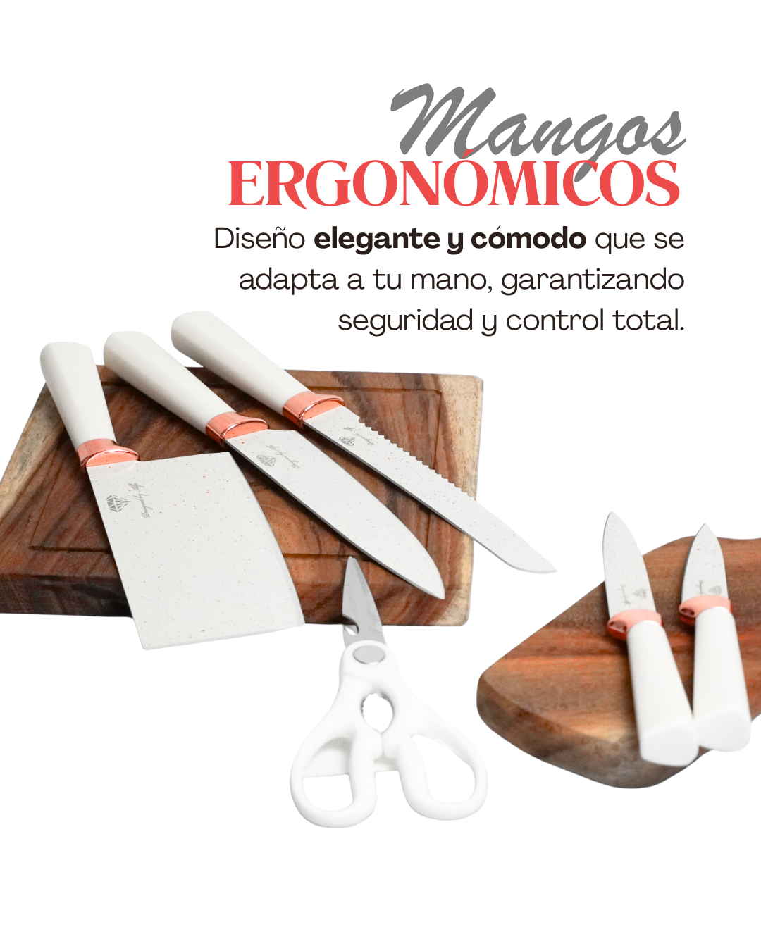 Set de cuchillo - ALFA 7pz base circular