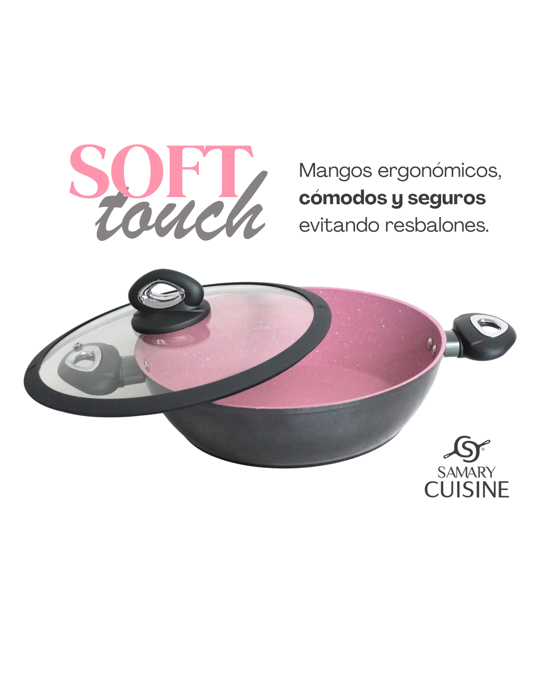 Set de Ollas de Cerámica Antiadherente AIKCWS - ALPHINE CUISINE 6 pz