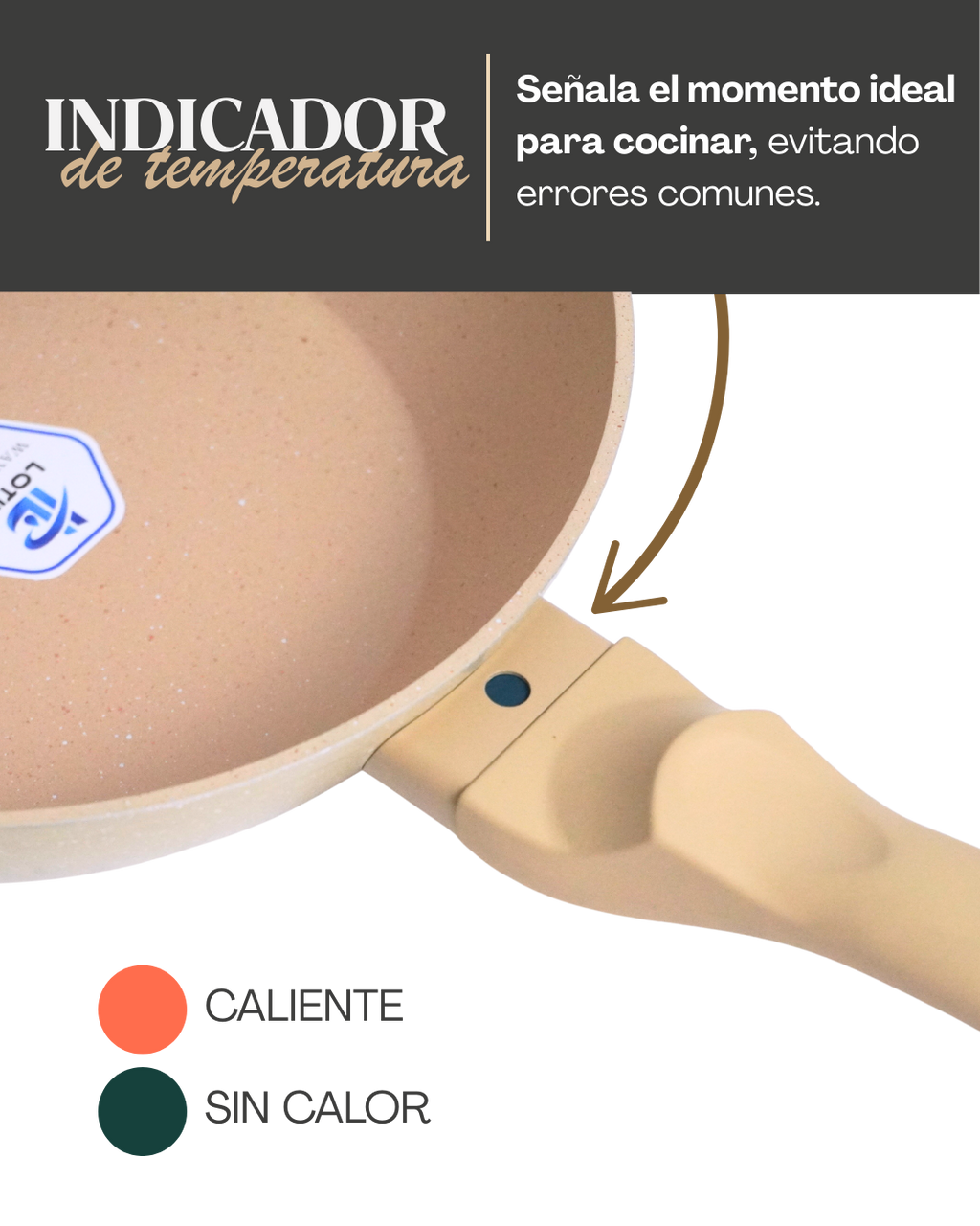 Sarten de Cerámica c/ tapa - JAMILA 6 pz Tipo Wok