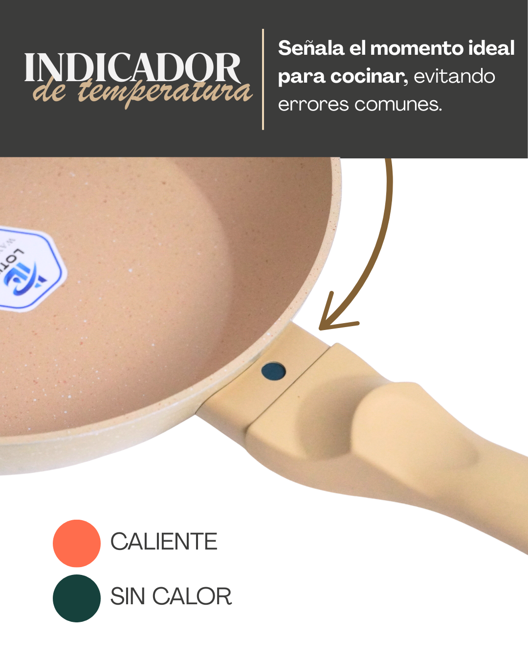 Sarten de Cerámica c/ tapa - JAMILA 6 pz Tipo Wok