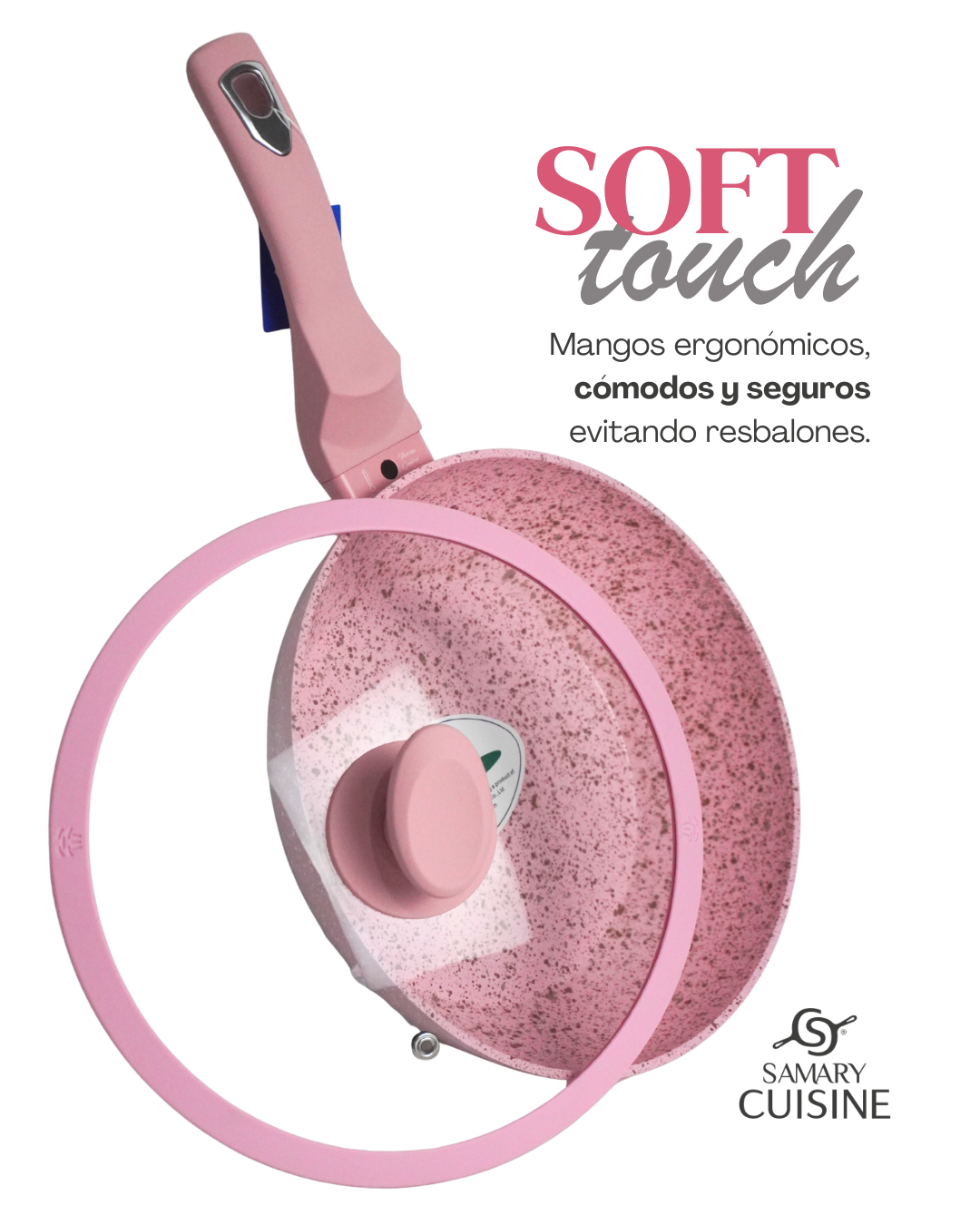 Juego de sartenes olivo ceramica premium 6 piezas 24, 26 y 28 cm