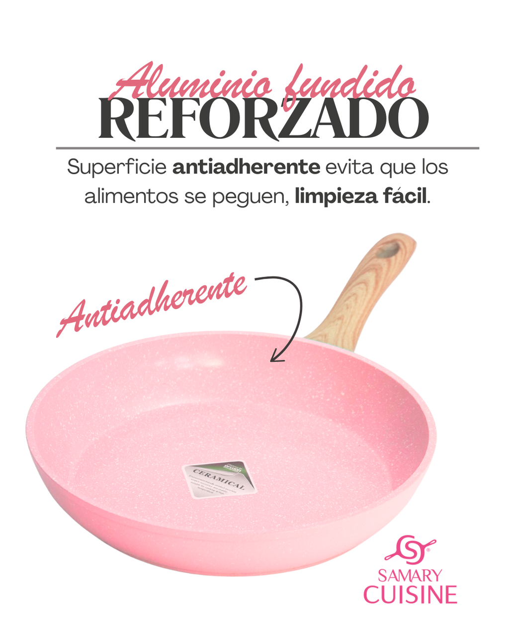 Sartén Kung Fu 3pz Cerámica Antiadherente Calidad Premium