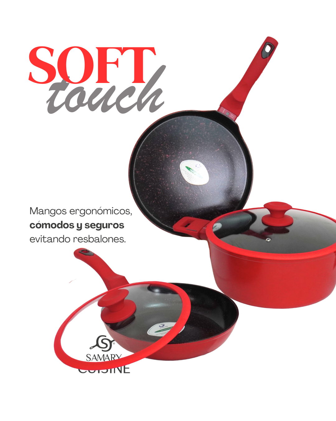 PROMOCIÓN Batería de Cocina Cerámica Atenas KUCHE 10 pz + Termo de Acero Inoxidable GRATIS