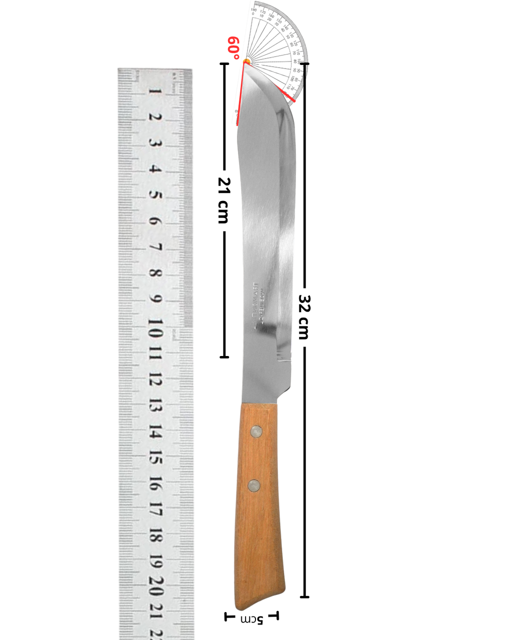 Cuchillo machete G madera - TRAMONTINA 32 cm 22947/108