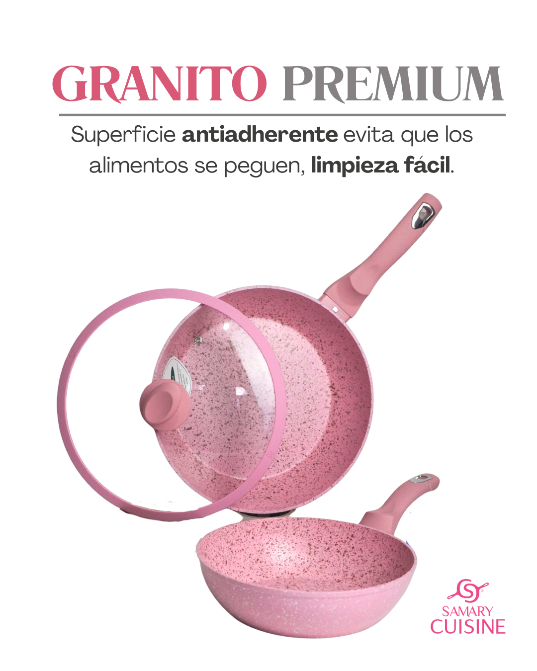 Juego de sartenes olivo ceramica premium 6 piezas 24, 26 y 28 cm