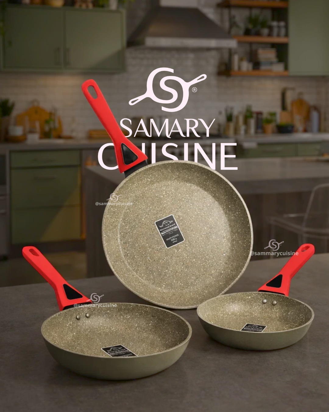 Sartenes Oslo - 3 Piezas 20, 24 y 28 cm