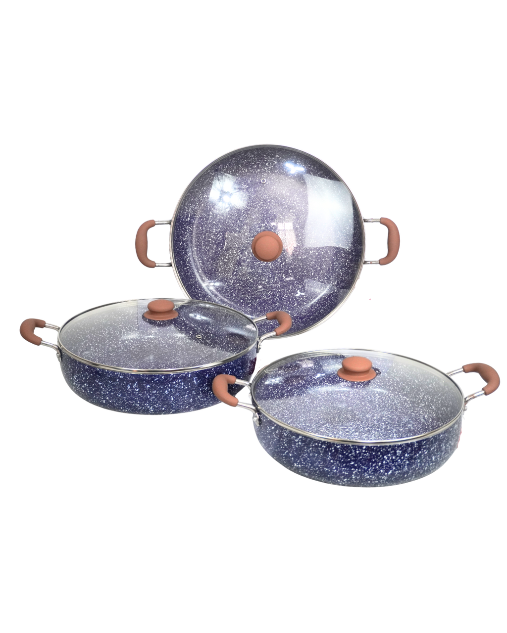 Juego de ollas antiadherentes Terceto - KUCHE 6 pz