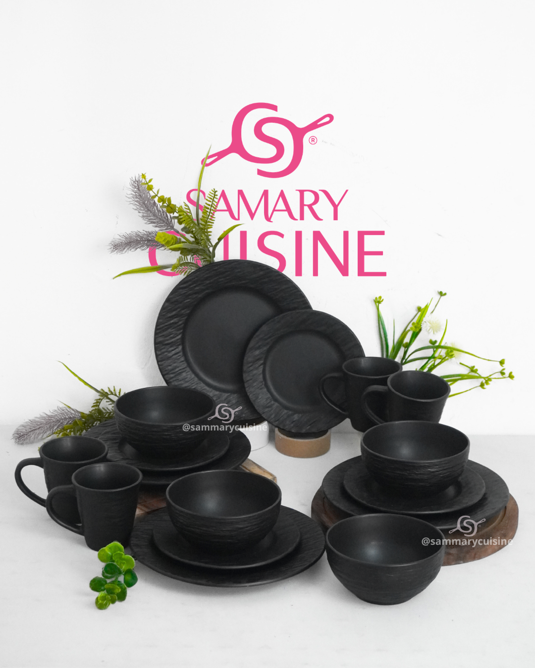 Vajilla Lava Stone 16 pz