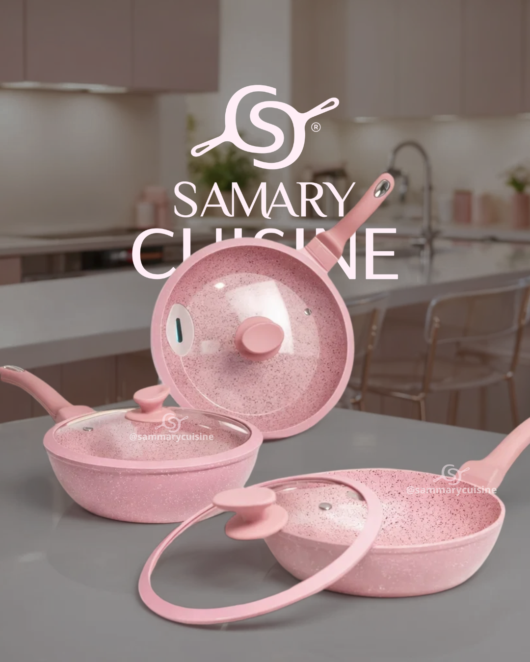 Juego de sartenes olivo ceramica premium 6 piezas 24, 26 y 28 cm