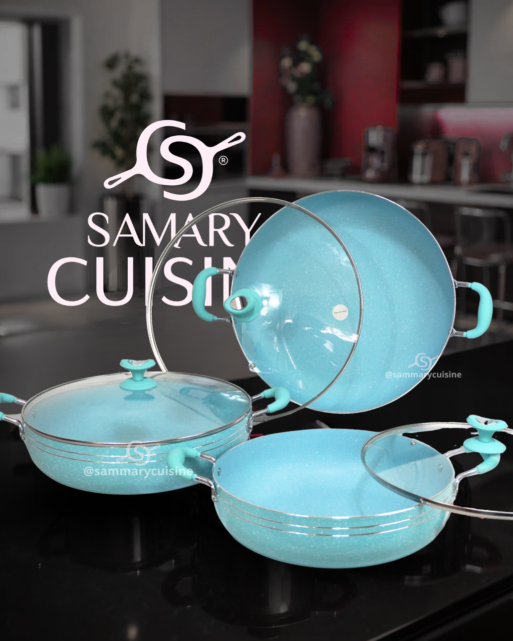 Set de Ollas de Cerámica Antiadherente Tribeca - KUCHE 6 pz