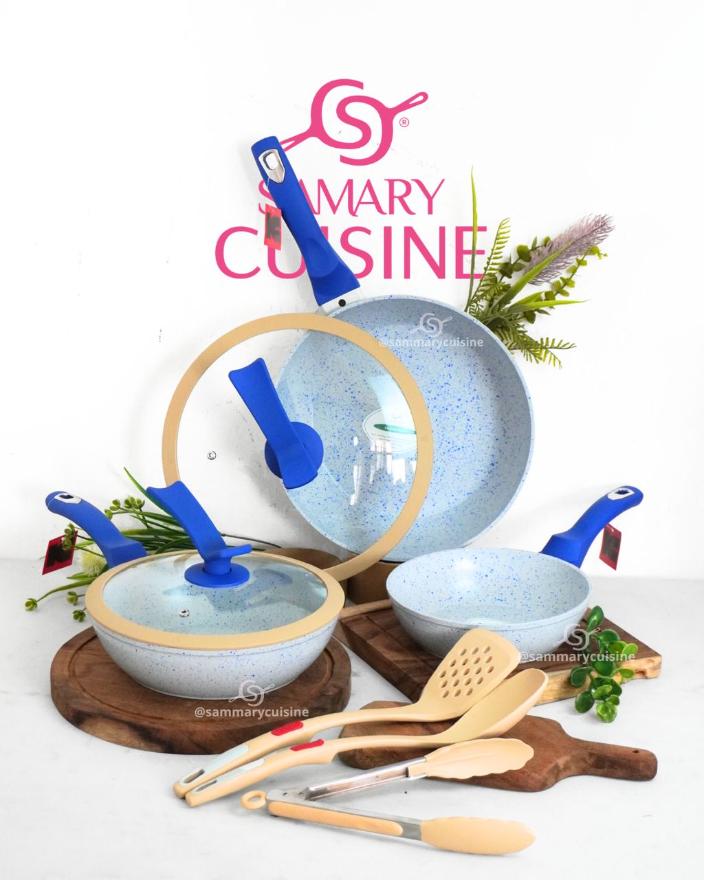 Set de Sartenes Candy - KUCHE 8 pz Cerámica Antiadherente
