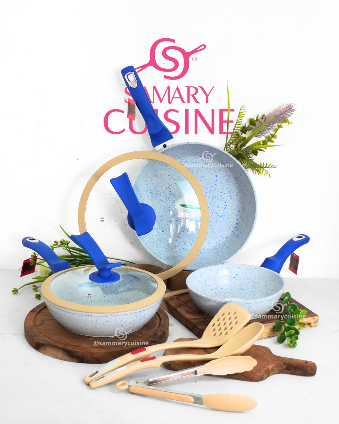 Set de Sartenes Candy - KUCHE 8 pz Cerámica Antiadherente
