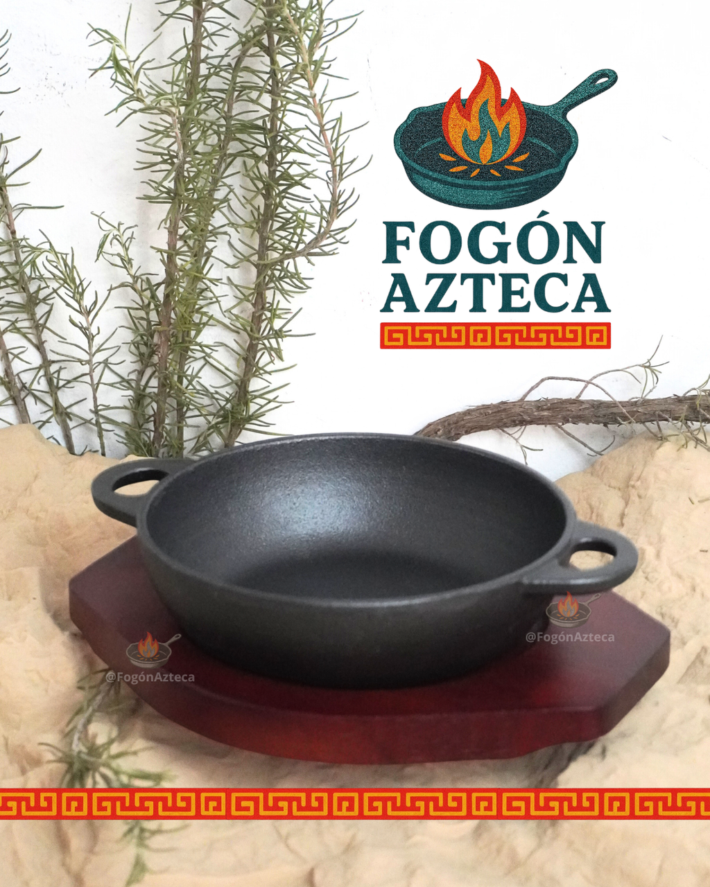 Cacerola Bowl Grill 15, 24  cm hierro c/ tabla