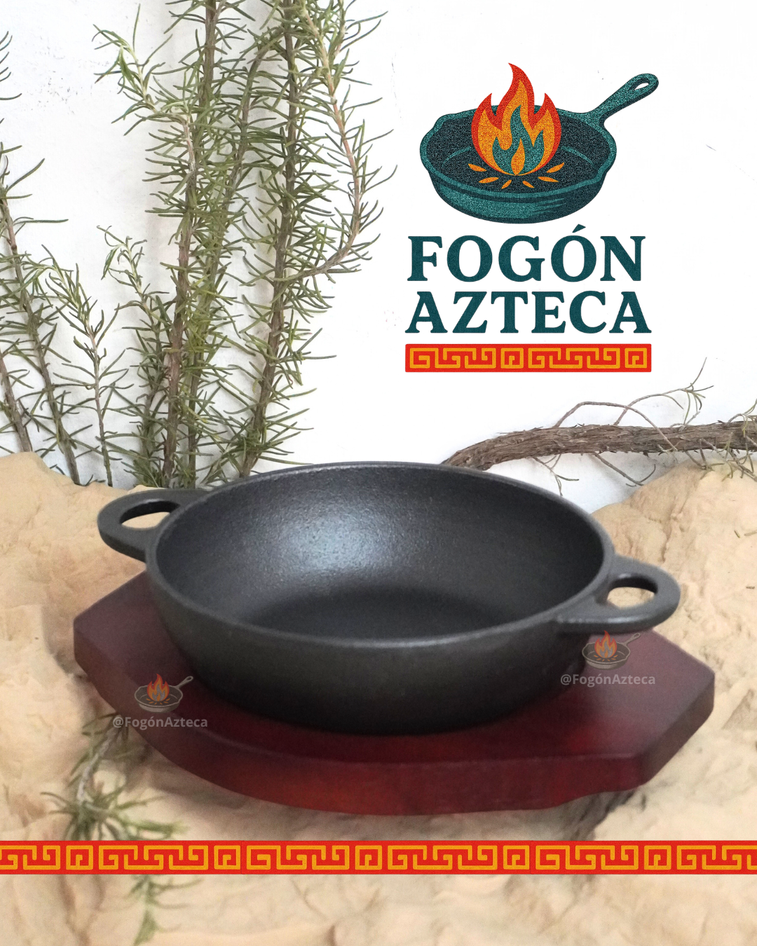 Cacerola Bowl Grill 15, 24  cm hierro c/ tabla