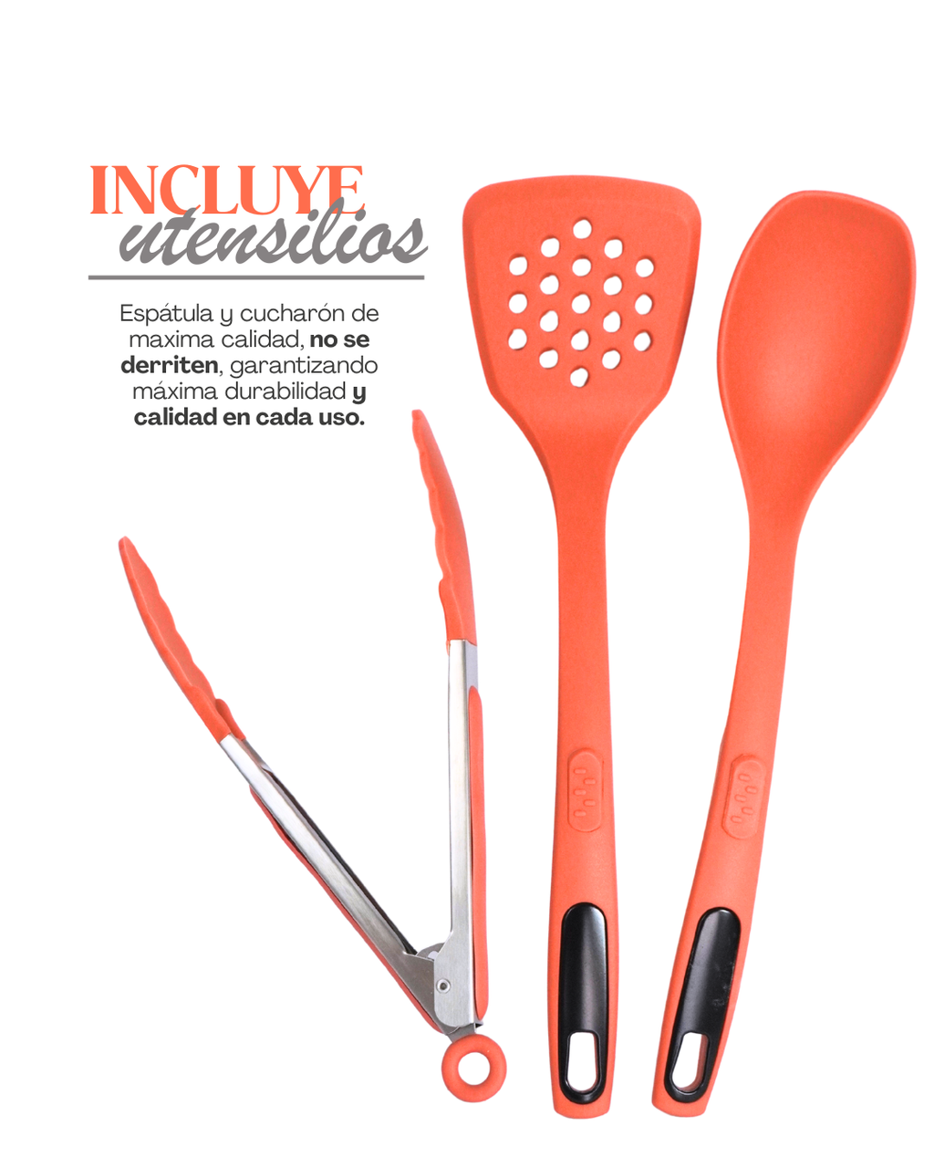Batería de Cerámica Antiadherente Coral - KUCHE 9 pz