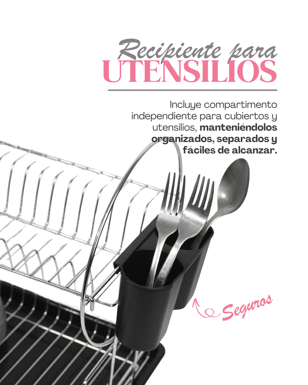 Escurridor dos pisos circulo - DISH DRAINER 50x23x36