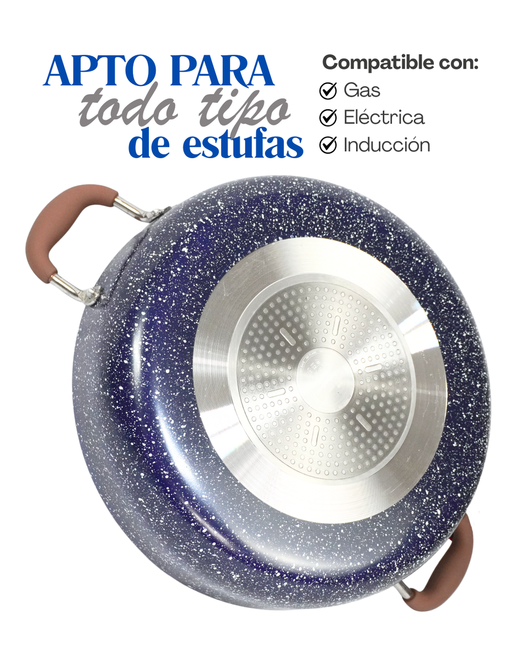 Juego de ollas antiadherentes Terceto - KUCHE 6 pz
