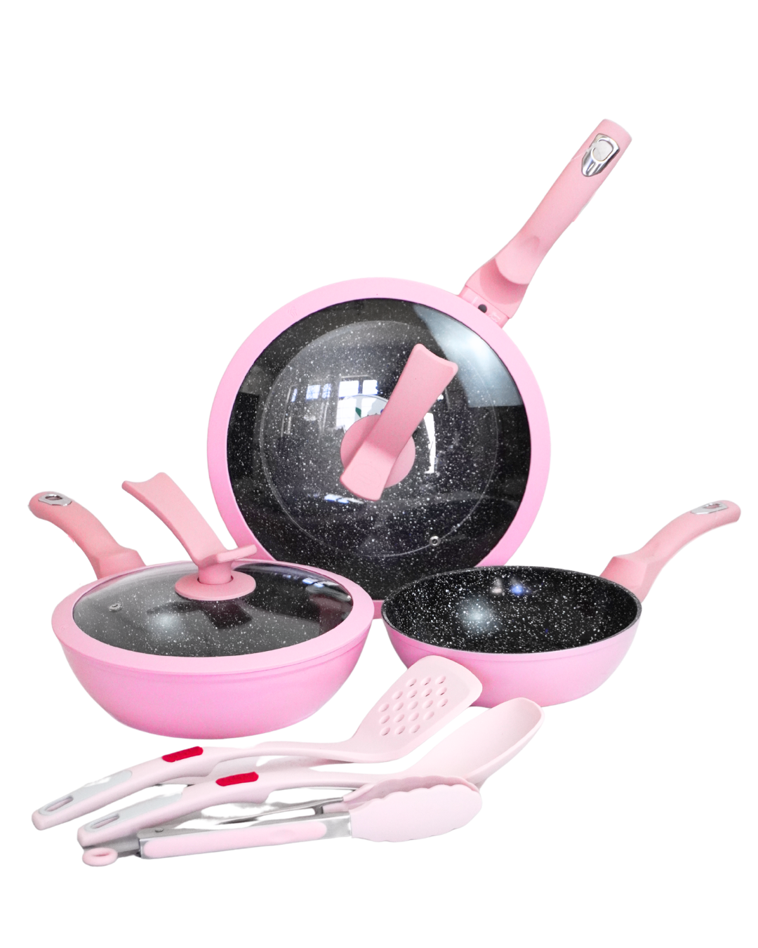 Set de Sartenes Candy - KUCHE 8 pz Cerámica Antiadherente