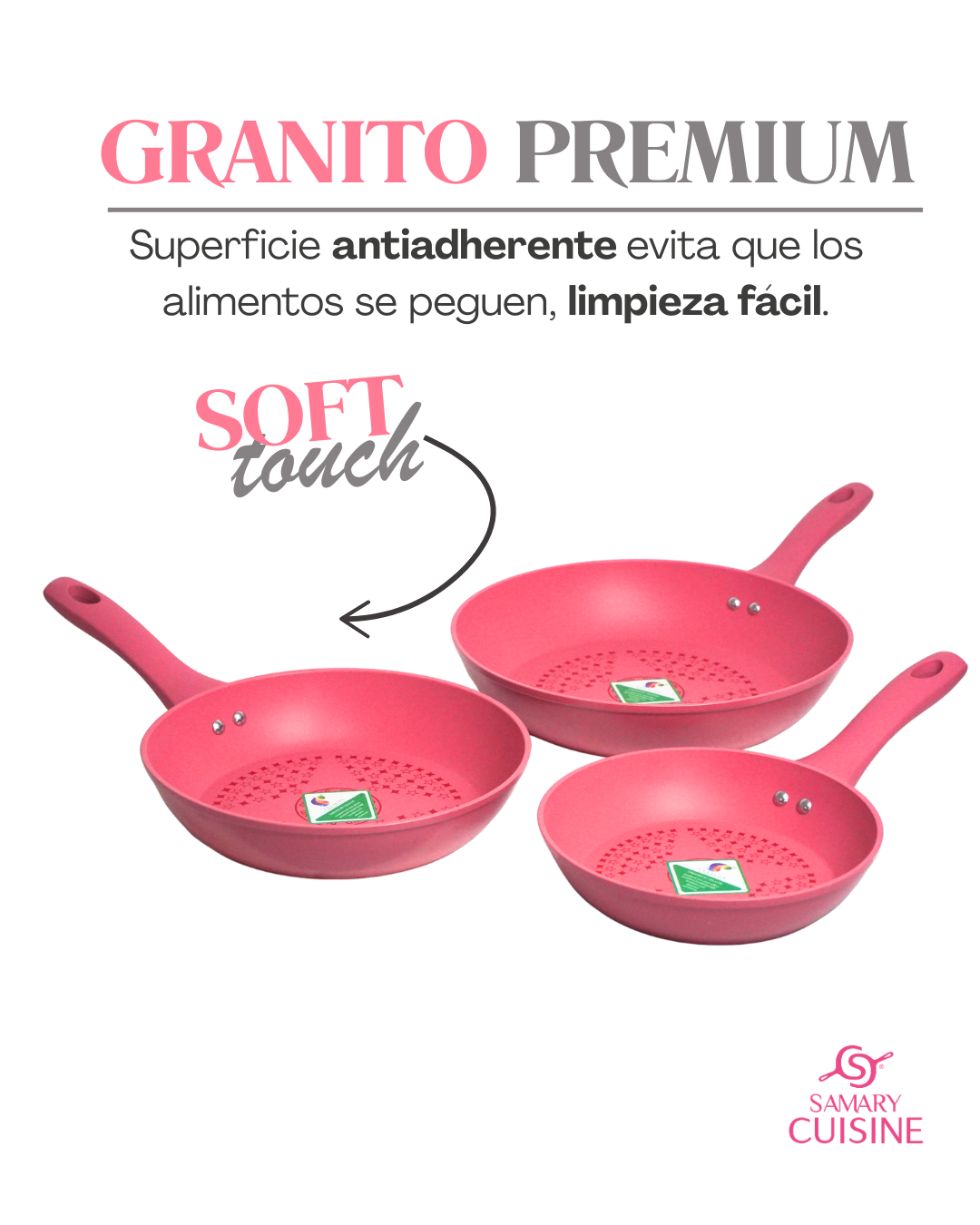 Set de 3 sartenes Corona - ALFA 3 pz
