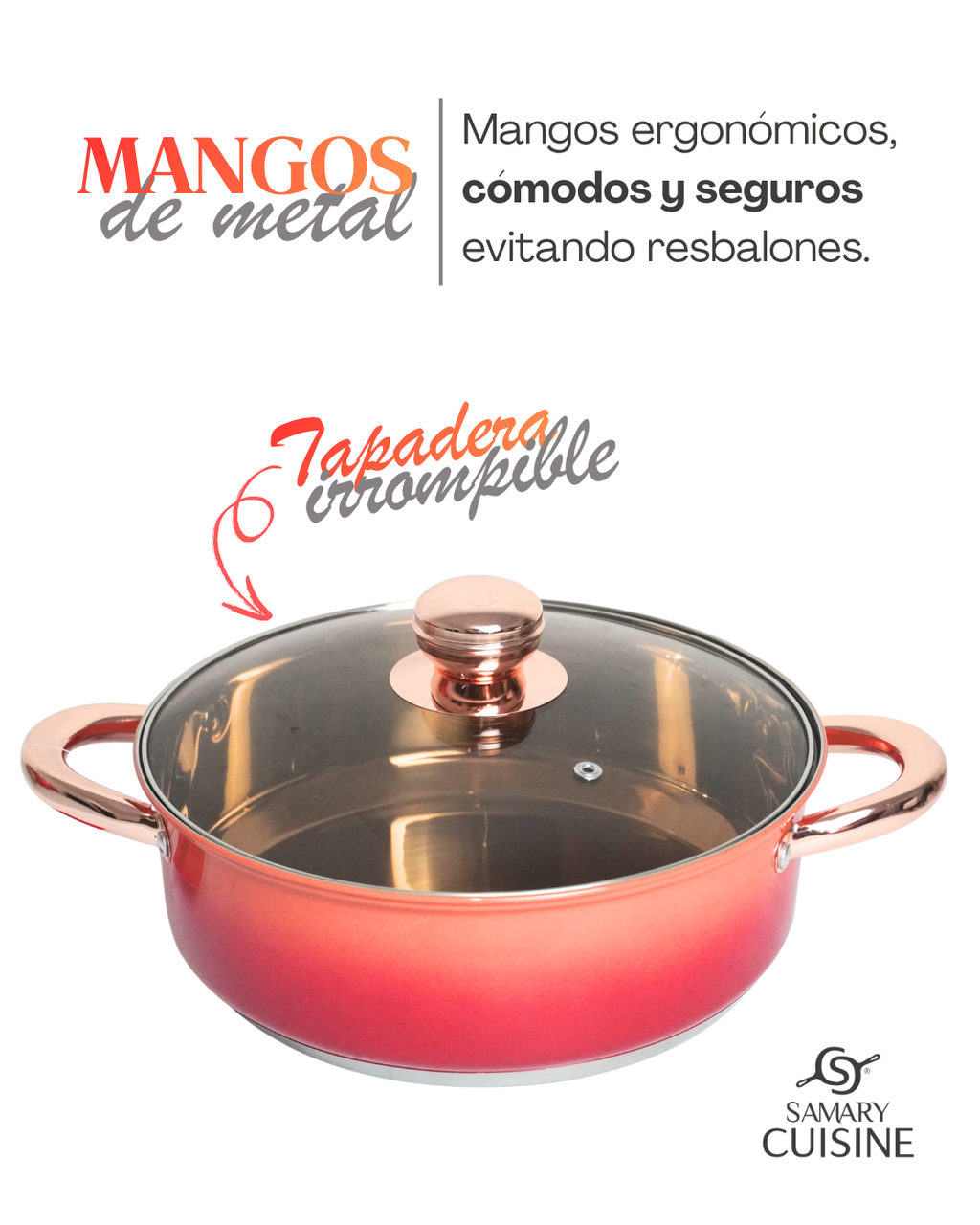 Cires Arroceras - KUCHE 6 pz ollas de acero inoxidable