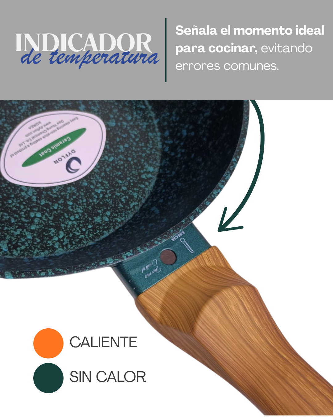 Juego de sartenes olivo ceramica premium 6 piezas 24, 26 y 28 cm