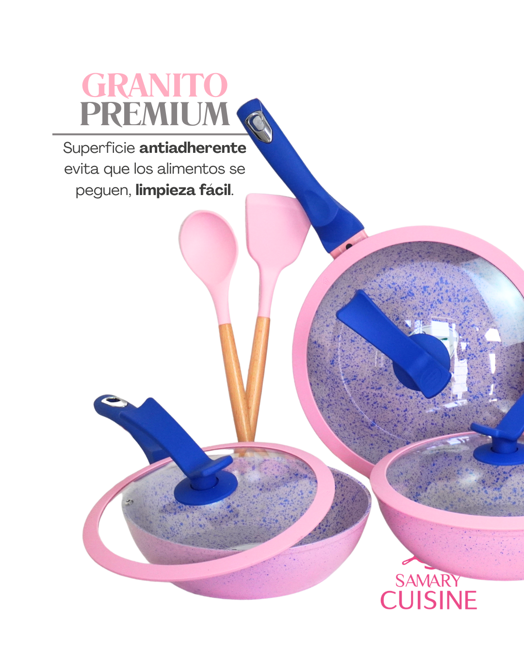 Set de Sartenes Pauli - KUCHE 8 pz Cerámica Antiadherente (Copia)