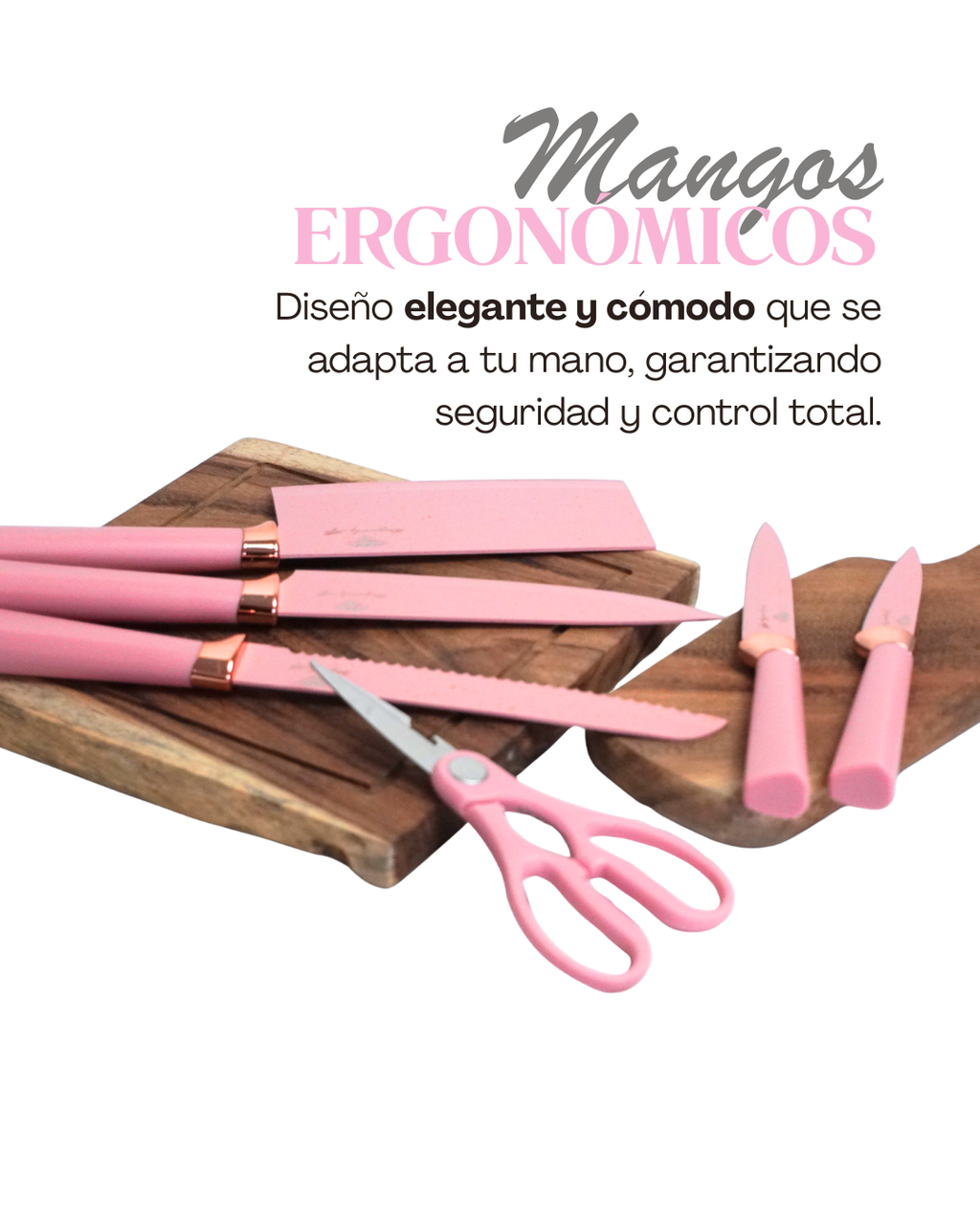 Set de cuchillo - ALFA 8pz de acero inoxidable