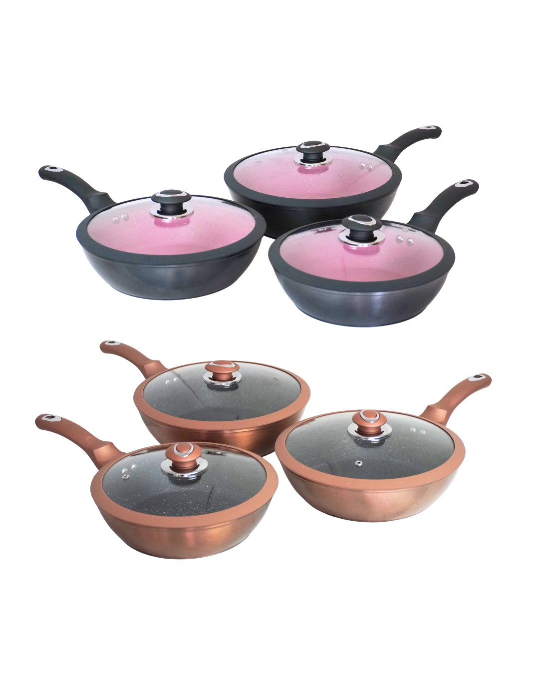 Sartenes tipo woks AIKCWS7 - ALPHINE CUISINE 6 pz Cerámica Antiadherente