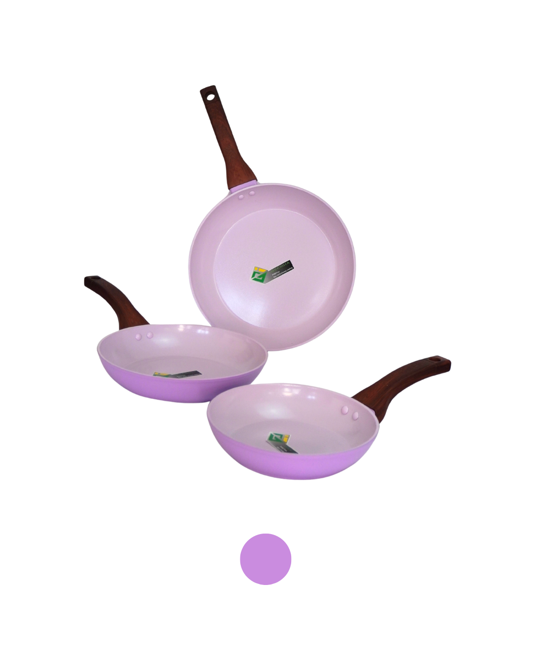 Juego De Sartenes Alfa Imperial 20, 24 Y 28 Cm De Ceramica