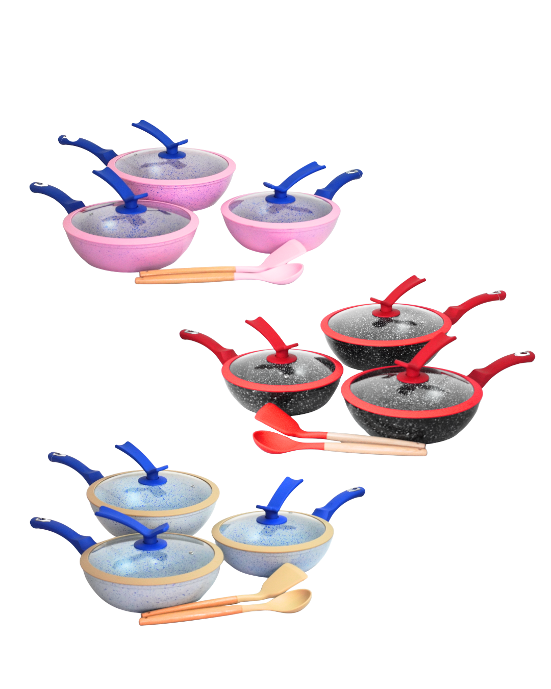 Set de Sartenes Pauli - KUCHE 8 pz Cerámica Antiadherente (Copia)