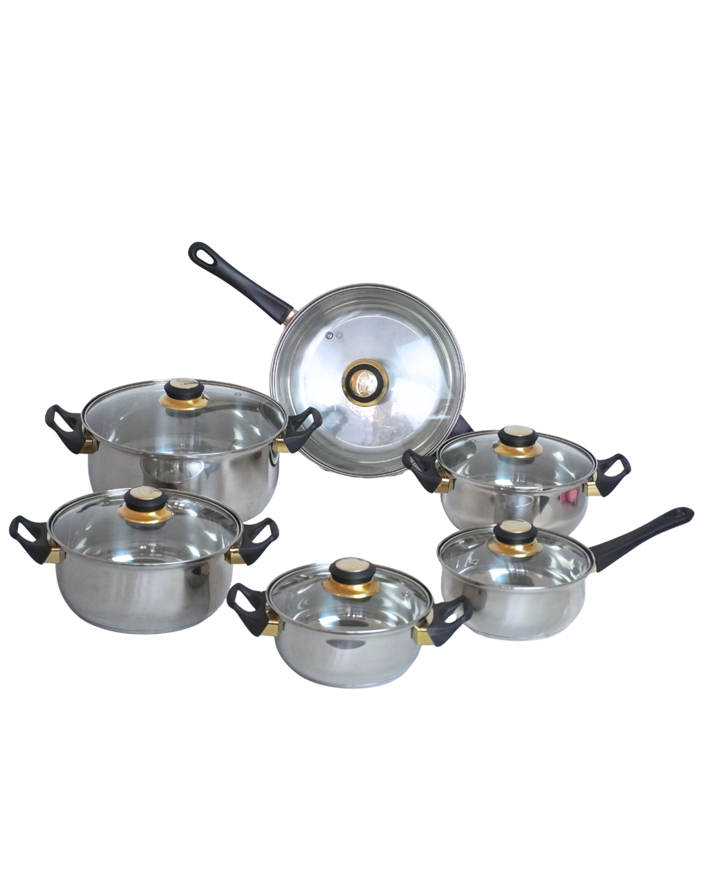 Batería de cocina Acero inoxidable Chapala Veca- ALPHINE CUISINE 12 pz