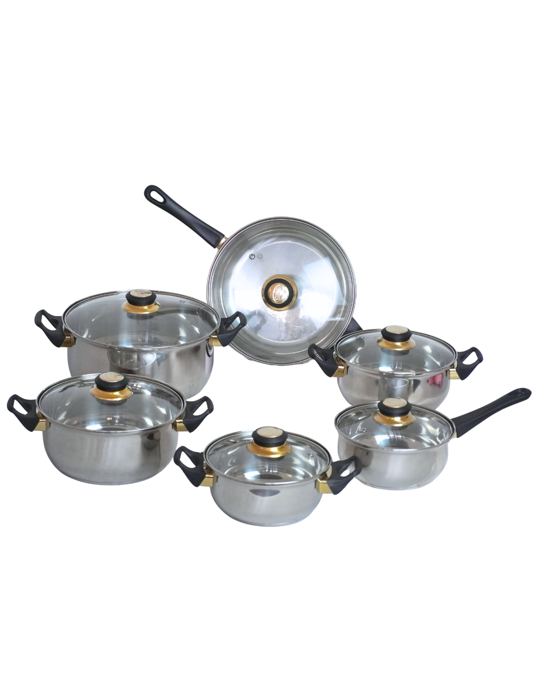 Batería de cocina Acero inoxidable Chapala Veca- ALPHINE CUISINE 12 pz