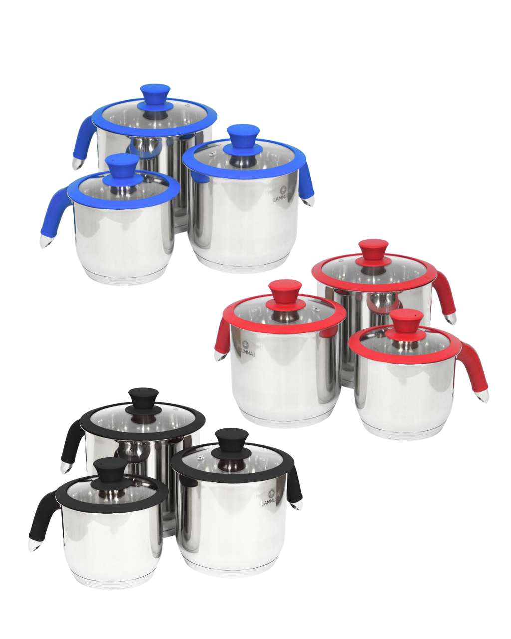 Pocillos de acero inoxidable - LAMMUSA 3pz