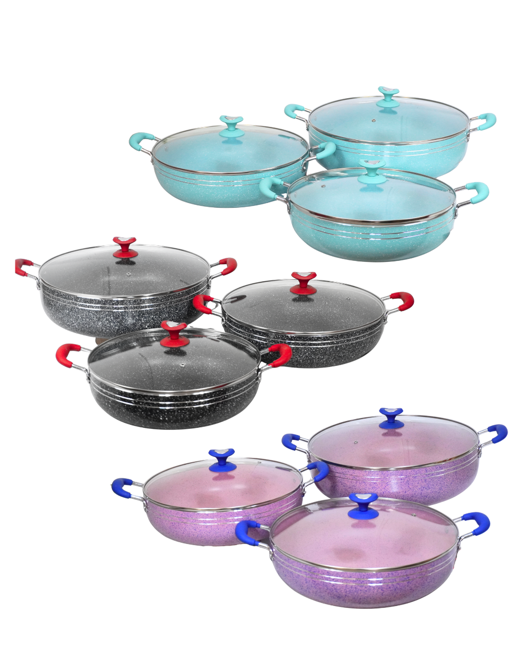 Set de Ollas de Cerámica Antiadherente Tribeca - KUCHE 6 pz