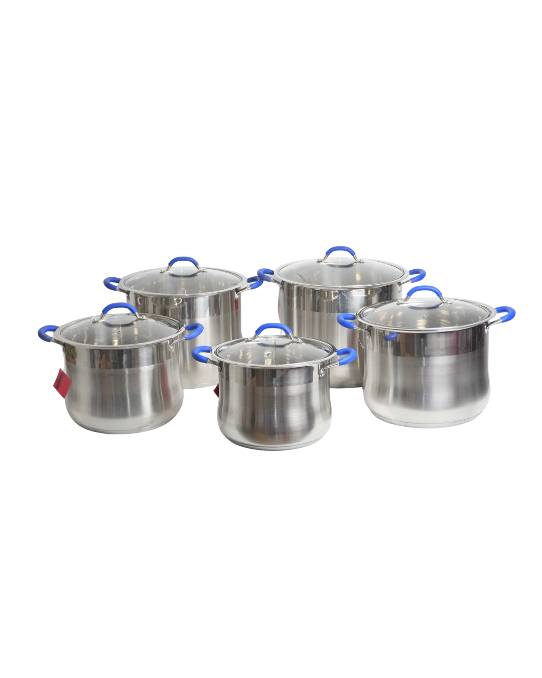 Juego De 5 Ollas Belly Iglu 11 Pzas Acero Inoxidable Pesadas