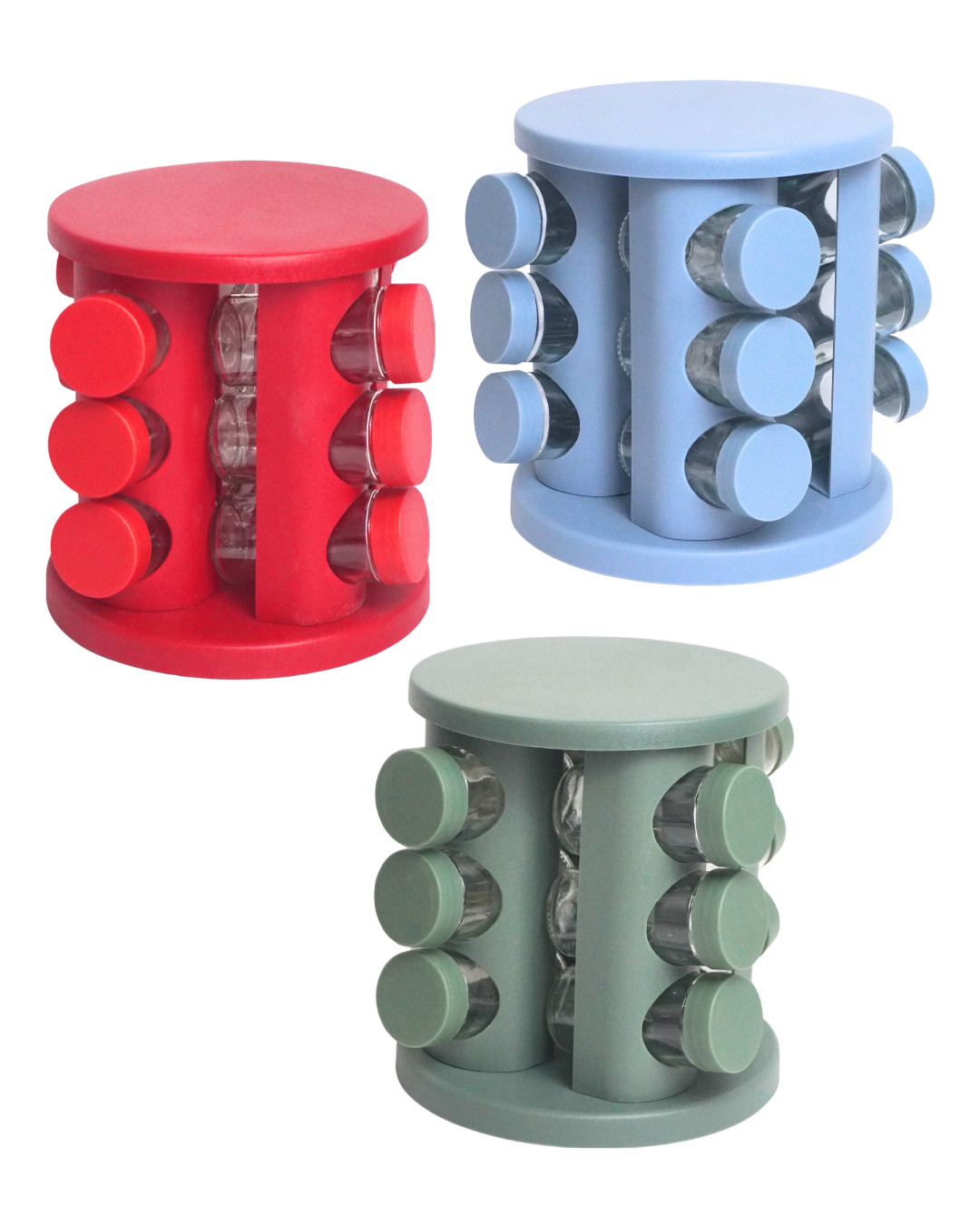 Especiero de carrusel 12 pz - R66-12 Giratorio de aluminio
