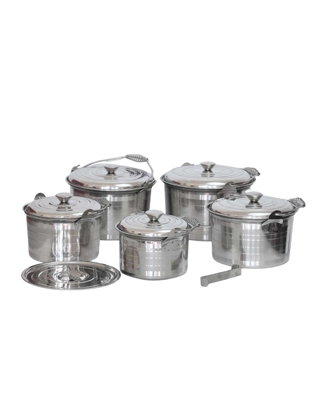 Ollas Kuche India 12 Para Cocina Eficiente Y Duradera 3 Pz