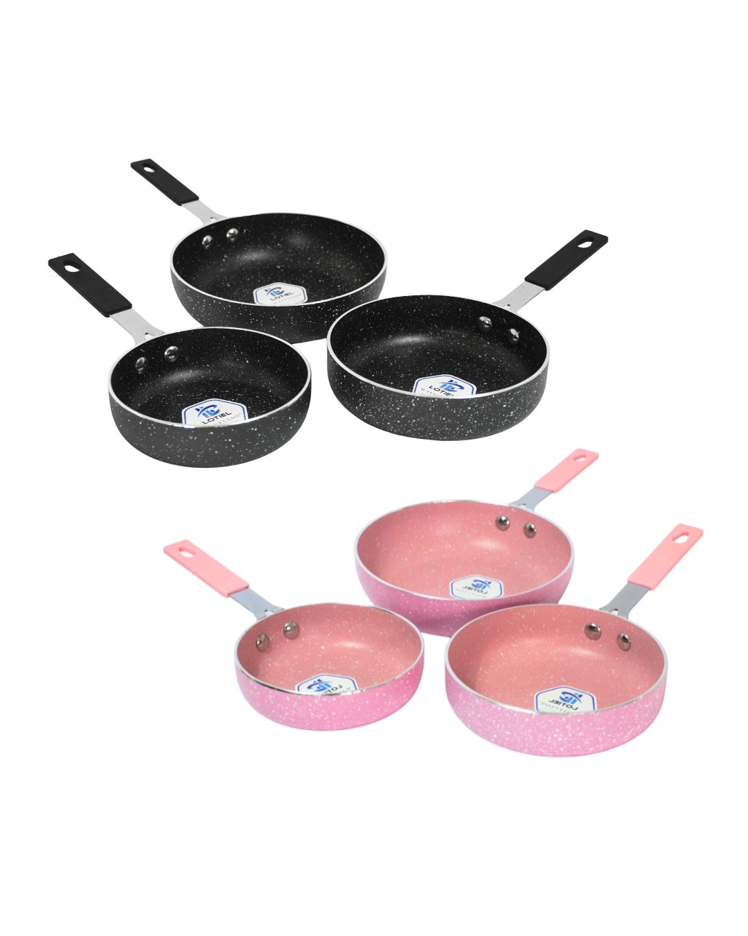Mini sartenes - ALFA 3 pz Antiadherentes de Ceramica